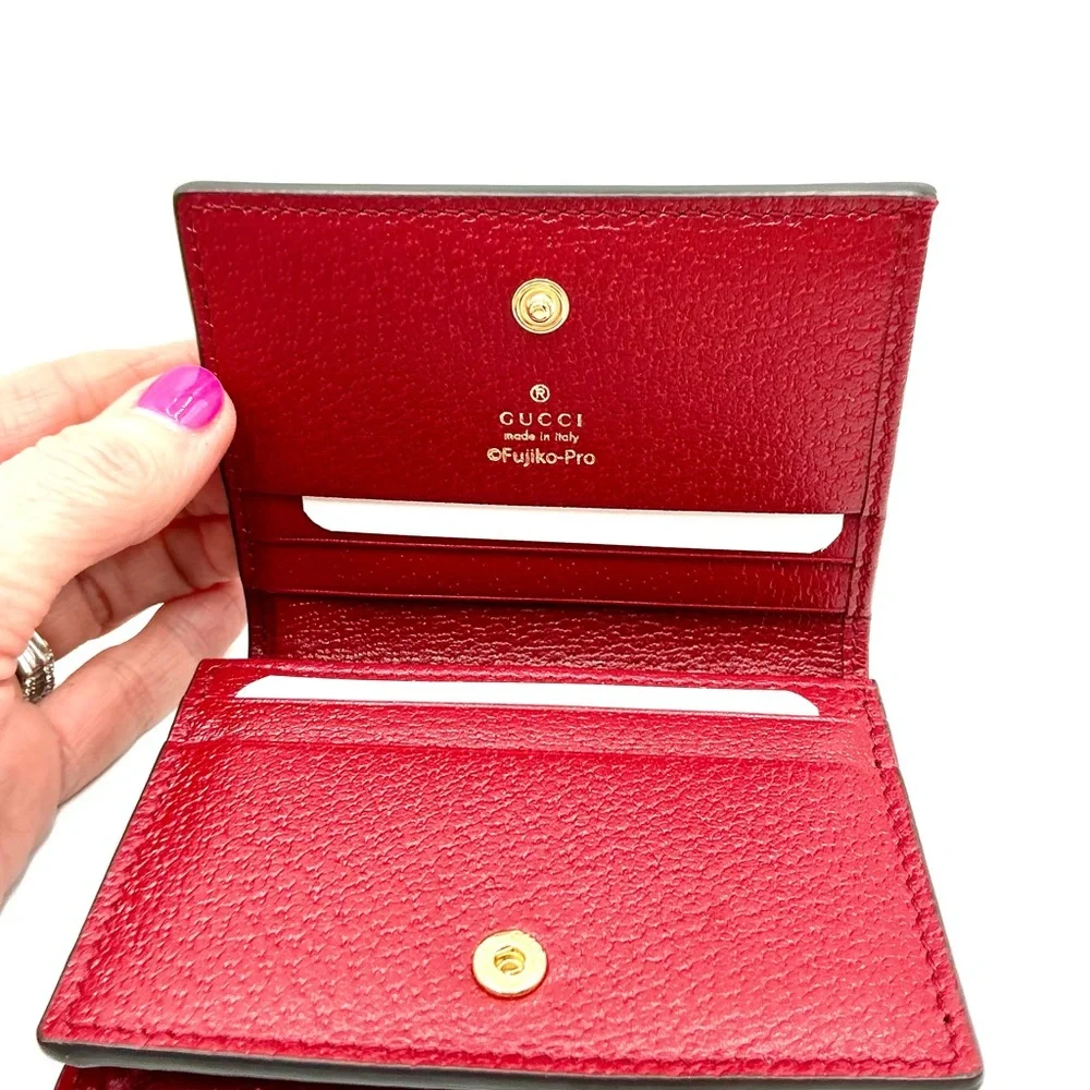 Gucci x Doraemon GG Marmont Compact Wallet- Limited Edition #1101 - Picture 3 of 4